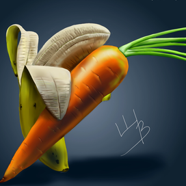 Банан и морковь. Танец