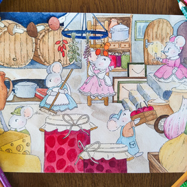 Подготовка к ужину 