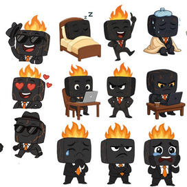 Бренд персонаж уголек