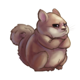 обиженая белка