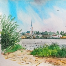 Вид с Невы на Шлиссельбург