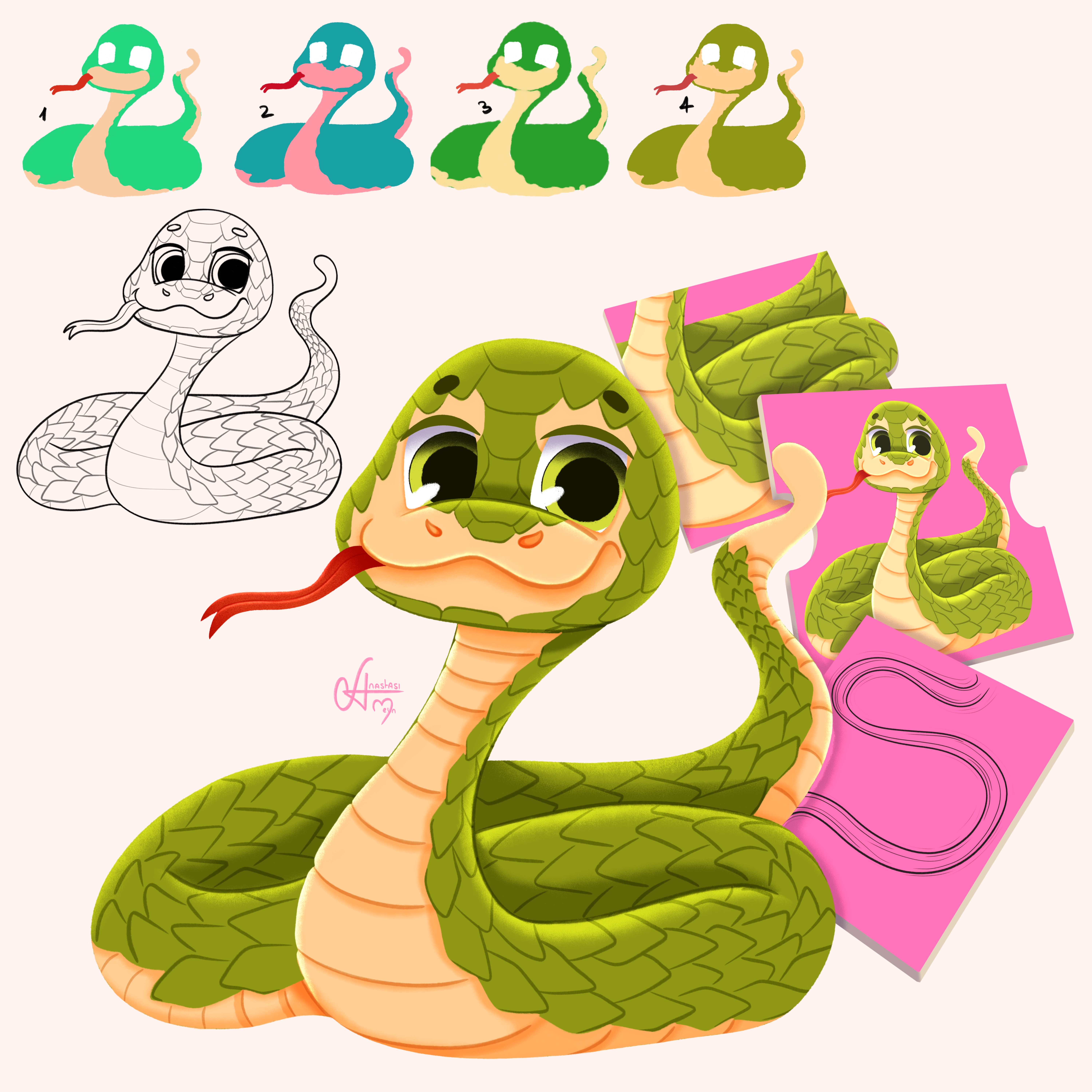 Змейка для игры макси пазл