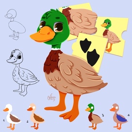 Уточка из игры макси пазл