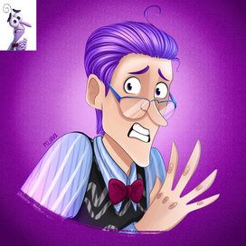 Страх из "Головоломки" в моем стиле