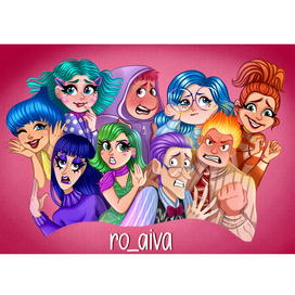 Персонажи Головоломки, если бы стали людьми