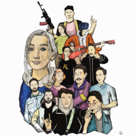 Рисунок в стиле GTA 3