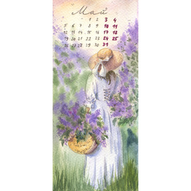 Календарь на май 2025 - заставка на телефон