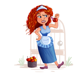 Торговка яблоками