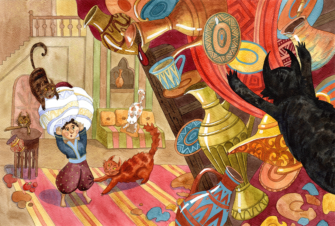 Маленький Мук и шкодливые коты