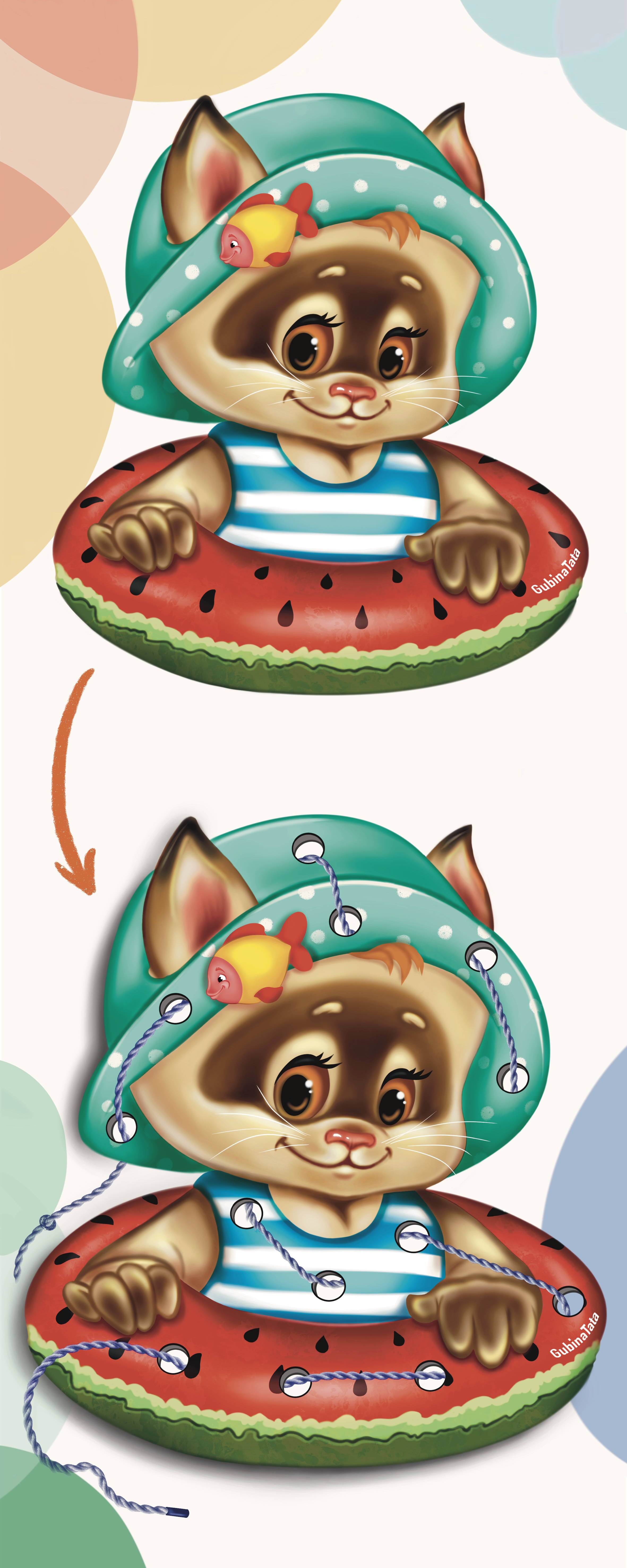 Иллюстрация для шнуровки