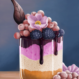 Ягодный десерт