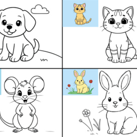 Раскраска детская векторная для малышей