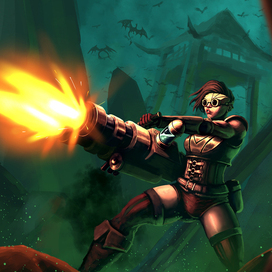 Стимпанк воительница