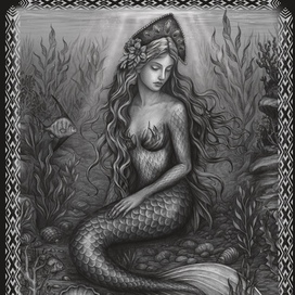 Царевна Несмеяна в образе русалки 