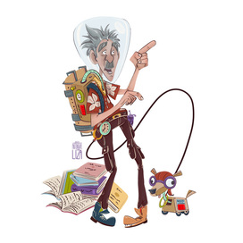 Сумасшедший инженер с робособакой