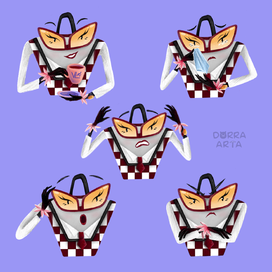 Бренд-персонаж Сумочка Бэгги. Эмоции