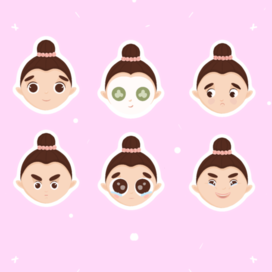 ballet girl stickers