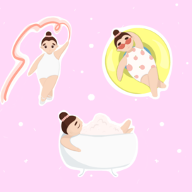 стикерпак "Балерина"