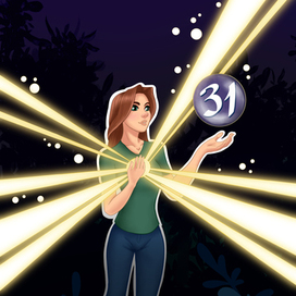 Иллюстрация персонажа (автопортрет)