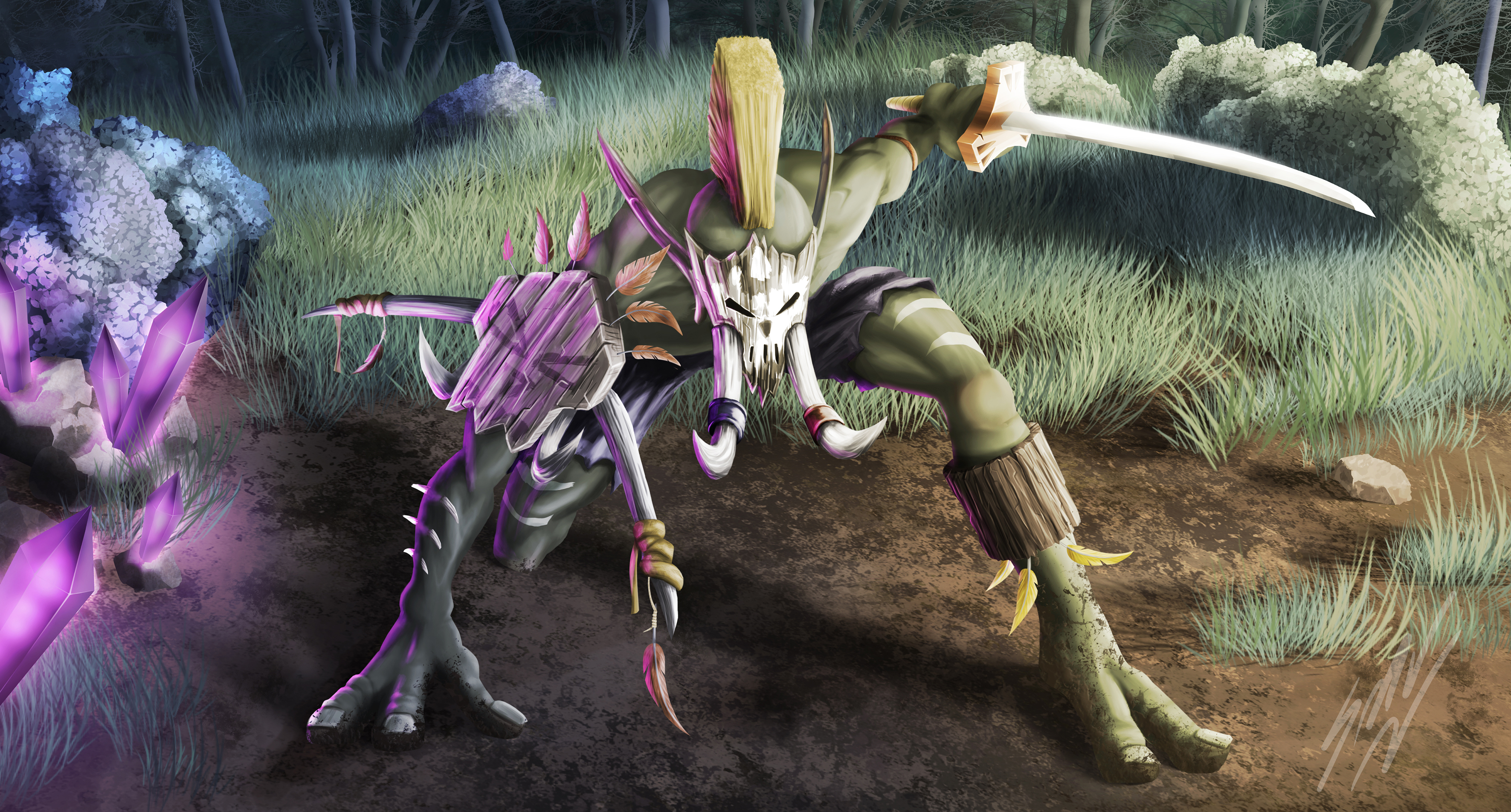 Лесной тролль из WoW