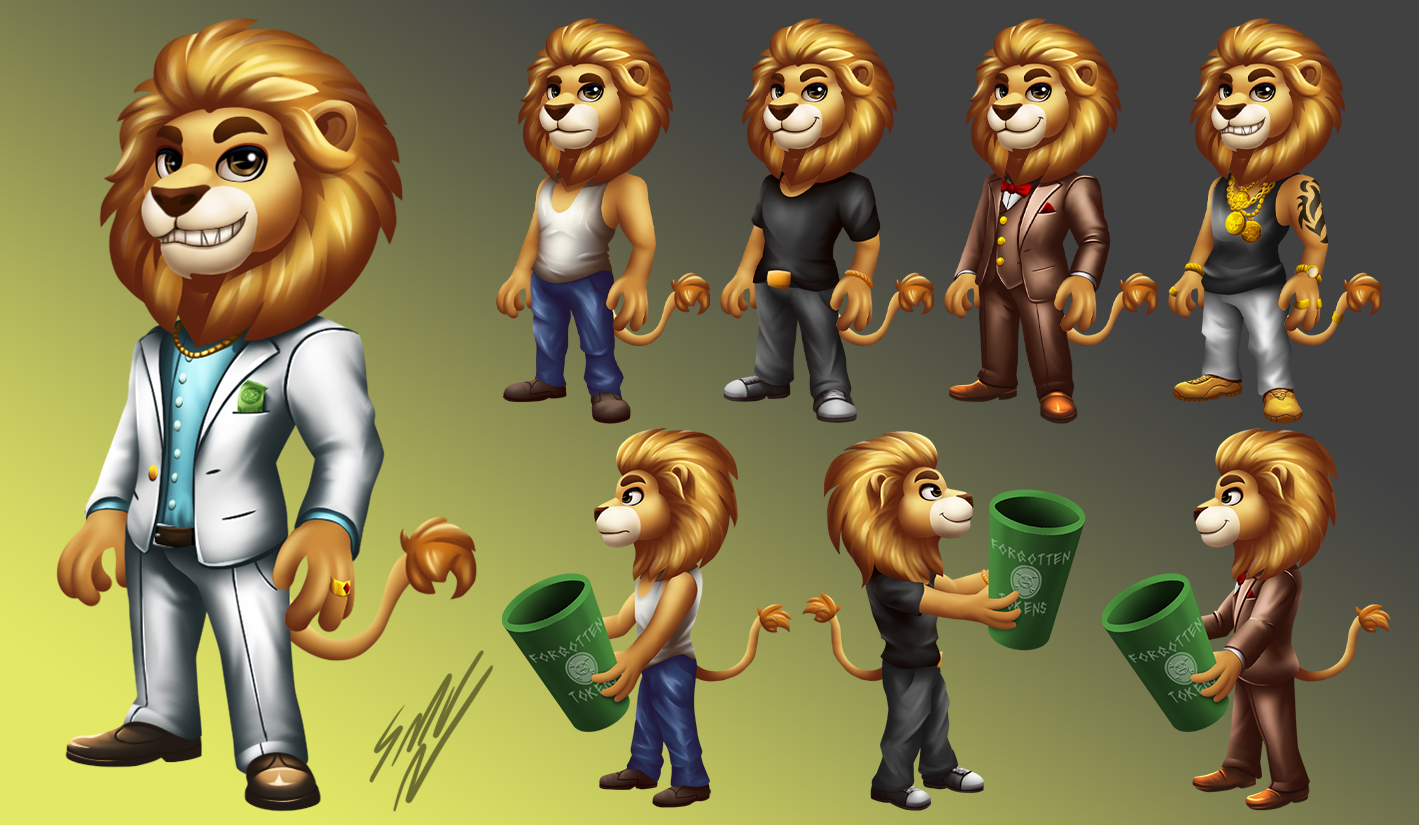 Персонаж в casual-стиле для приложения