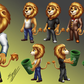 Персонаж в casual-стиле для приложения