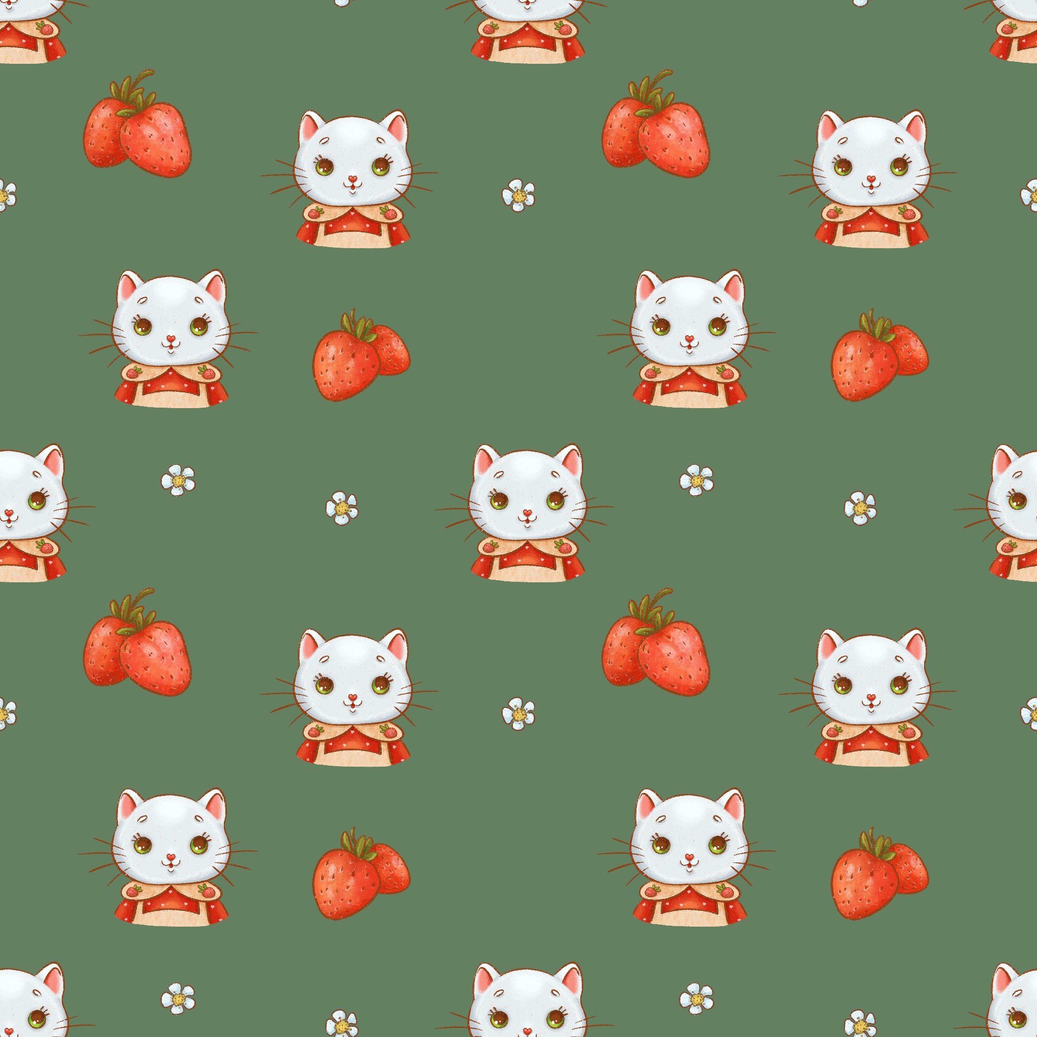 Паттерн для форзаца детской книги.