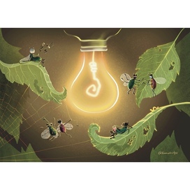 Вечер у фонаря