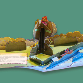 Pop-up иллюстрация к сказке "Земляничный дождик" №7