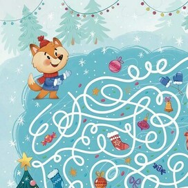 Новогодний лабиринт 