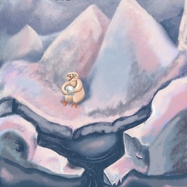 Пингвин альбинос