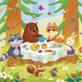 Пикник в лесу 