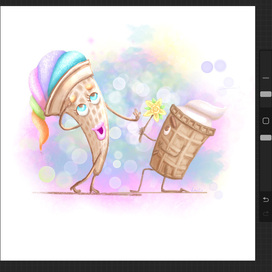 Влюблённая парочка - Челлендж "Мороженое"