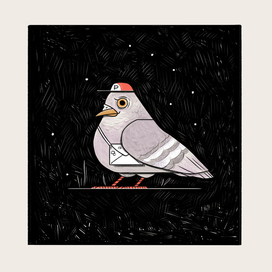 Голубь для INKTOBER