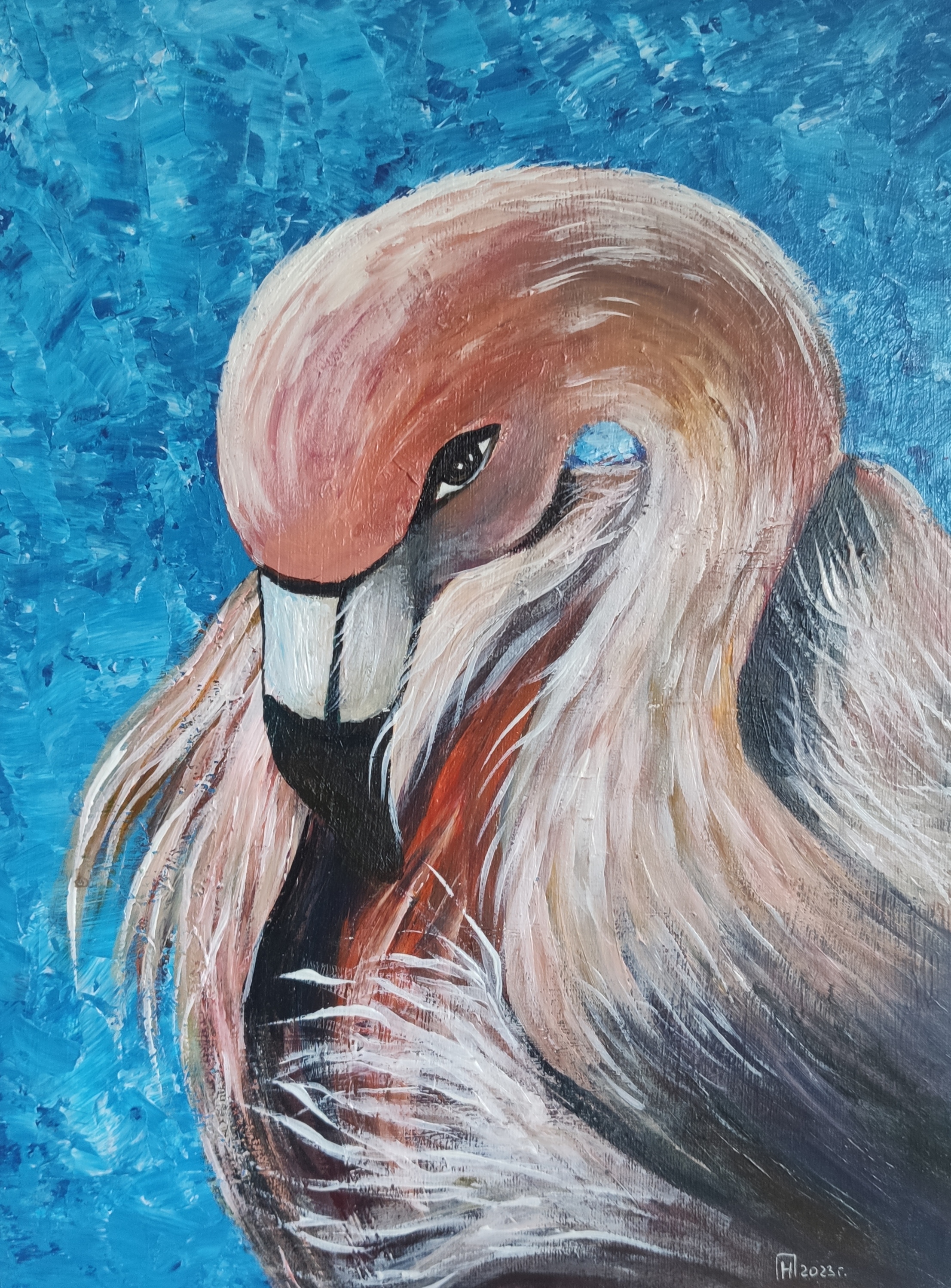 Розовый фламинго