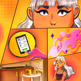 Иллюстрация - комикс для рекламы