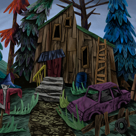 забытый дом / иллюстрация