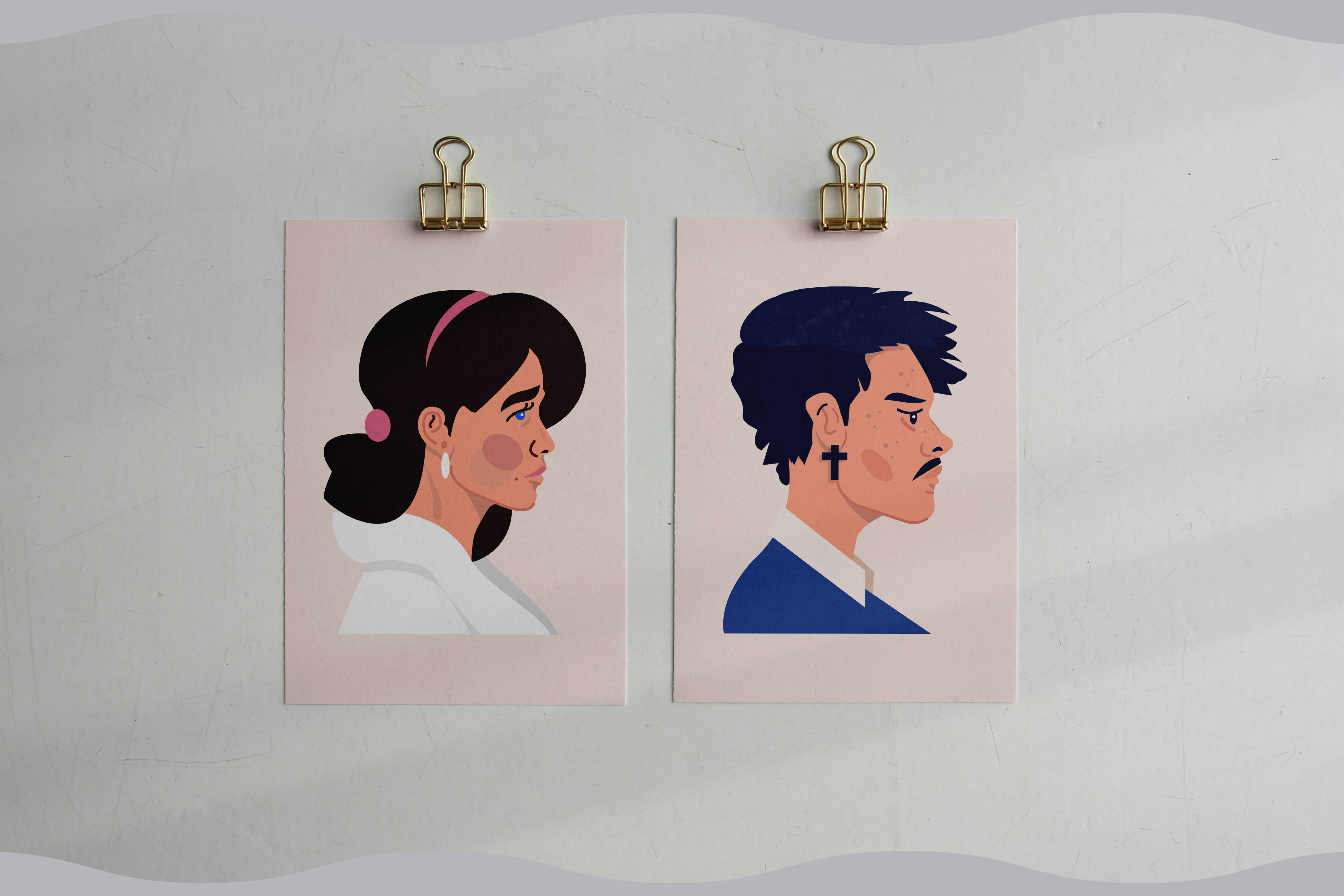 Векторные портреты для аватаров