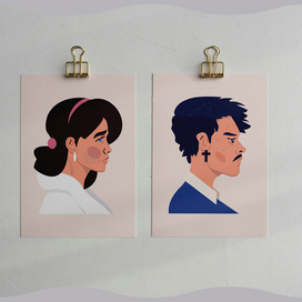 Векторные портреты для аватаров