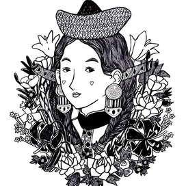 Девушка в национальном стиле