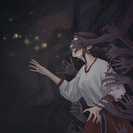 "Иди на голос". Иллюстрация для обложки.