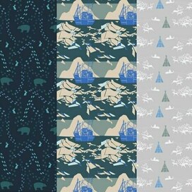 Коллекция жаккардовых тканей «Полярная ночь»