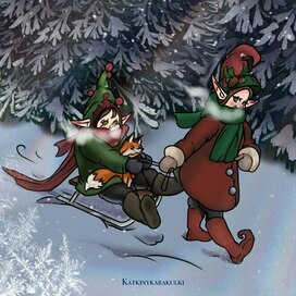 Две сестрички, три лисички