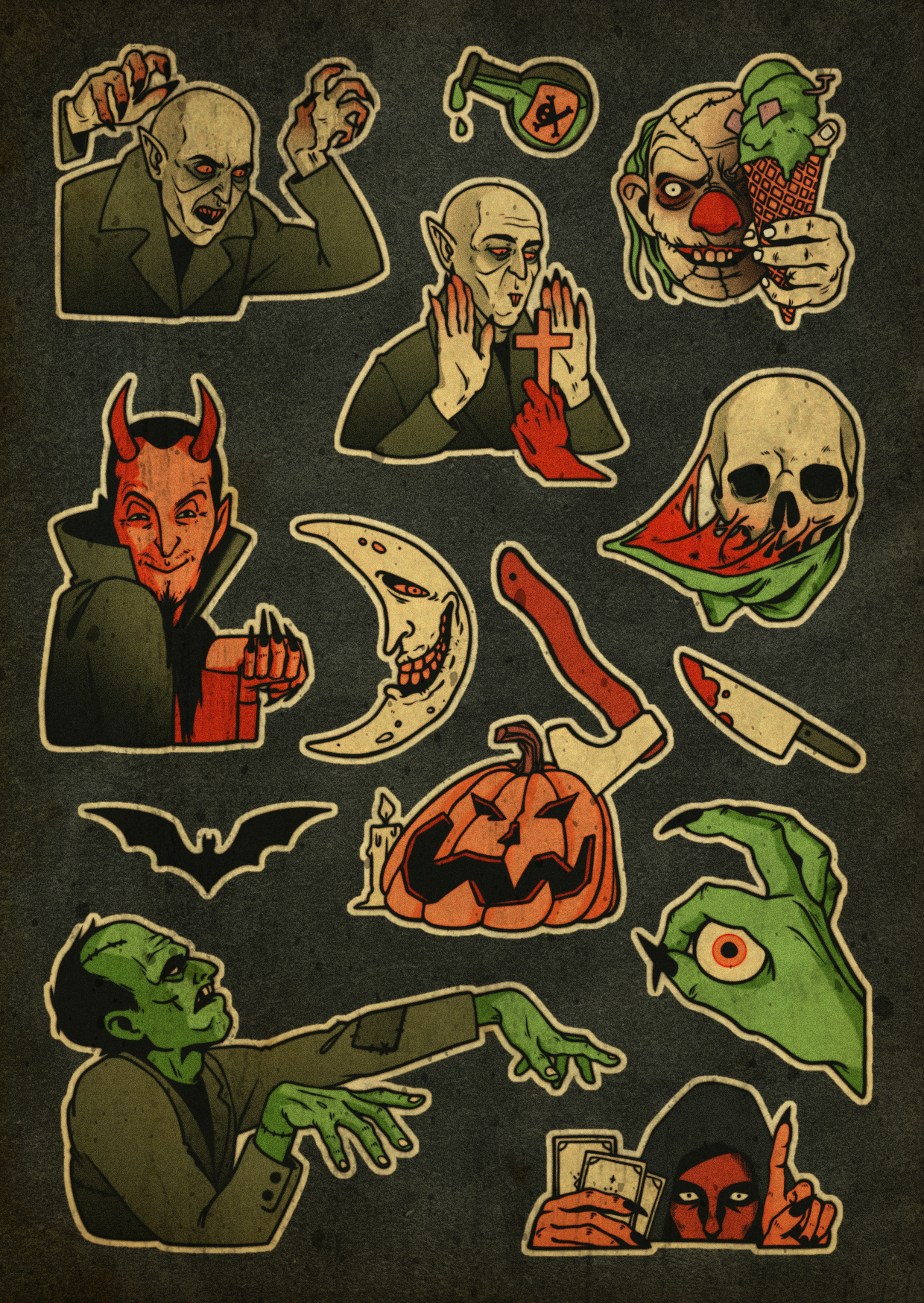 Наклейки "Хэллоуин"