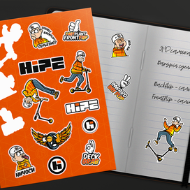 Стикеры для самокатчиков