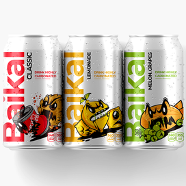 Упаковка с персонажем для газировки