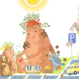 Морковки на парковке