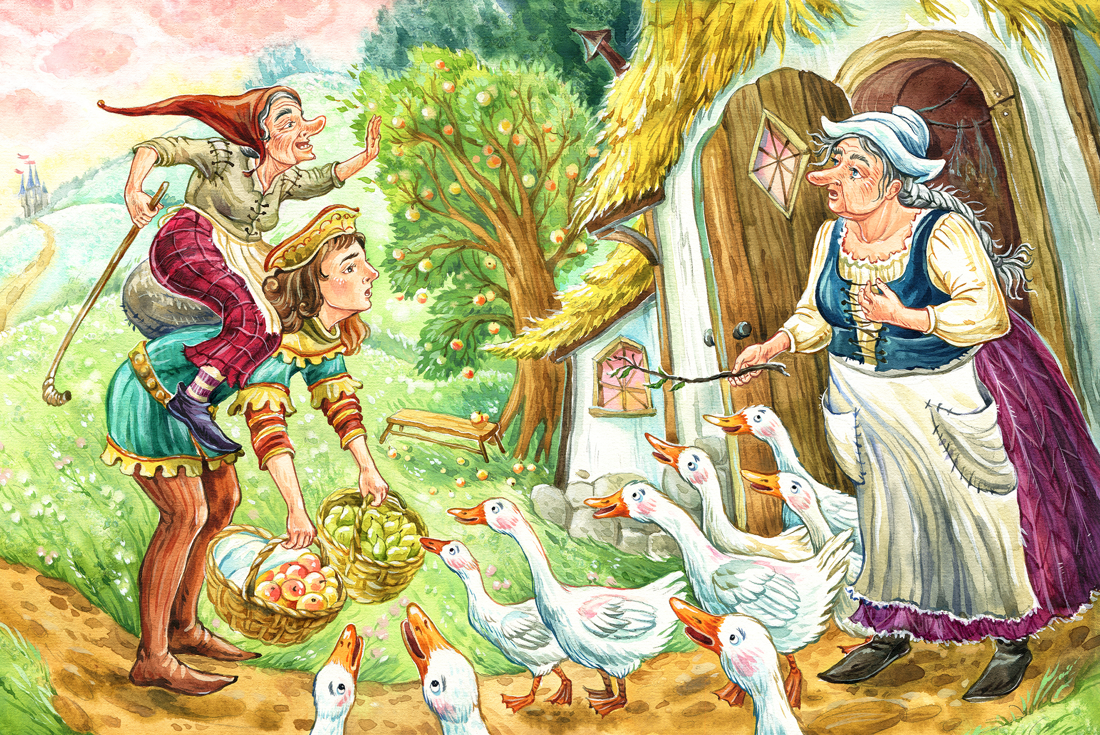 Братья Гримм "Гусятница у колодца"