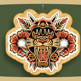 Old school tattoo stuffs and lamps