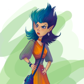 Эльфийка-панк